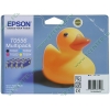 Комплект картриджей Epson "T0556" C13T05564010 (черный, голубой, пурпурный, желтый) для Stylus Photo R240/RX420/RX425/RX520 