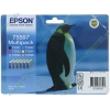 Комплект картриджей Epson "T5597" C13T55974010 (черный, голубой, желтый, пурпурный, светло-голубой, светло-пурпурный) для Stylus Photo RX700 