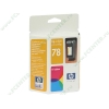 Картридж HP "78" C6578D (трехцветный) для DJ930/970/990/1220/PhS1000/1100 (19мл) 