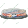 Диск DVD+RW 4.7ГБ 4x Philips, пласт.коробка, на шпинделе (10шт./уп.) 