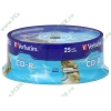 Диск CD-R 700МБ 52x Verbatim 43659 80min LightScribe пласт.коробка, на шпинделе (25шт./уп.) 