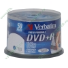 Диск DVD+R 4.7ГБ 16x Verbatim 43512 Photo PRINTABLE AdvancedAzo+ пласт.коробка, на шпинделе (50шт./уп.) 