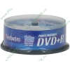 Диск DVD+R 4.7ГБ 16x Verbatim 43539 Photo Printable AdvancedAzo+ пласт.коробка, на шпинделе (25шт./уп.) 
