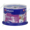 Диск DVD+R 4.7ГБ 16x Verbatim 43651 Printable/Imprimable пласт.коробка, на шпинделе (50шт./уп.) 