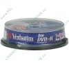 Диск DVD-R 8см 1.4ГБ 1x-4x 30min Verbatim 43573 Photo Printable, пласт.коробка, на шпинделе (10шт./уп.) 