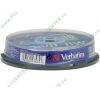 Диск DVD-RW 4.7ГБ 6x Verbatim 43585 пласт.коробка, на шпинделе (10шт./уп.) 