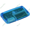 Устройство чтения карт памяти CF/SM/MMC/SD/miniSD/MS "53 in 1", внешн., голубой (USB2.0) (ret)