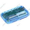 Устройство чтения карт памяти CF/MD/SM/xD/MMC/SD/MS CYBER "CR-0009K", внешн., синий (USB2.0) (ret)