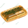 Устройство чтения карт памяти CF/MD/SM/xD/MMC/SD/MS CYBER "CR-0009K", внешн., оранж. (USB2.0) (ret)