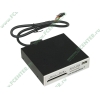 Устройство чтения карт памяти CF/MD/SM/xD/MMC/SD/MS "Card Reader/Writer", в 3.5" отсек, доп. порт USB2.0, белый (USB2.0) (oem)