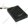 Устройство чтения карт памяти CF/MD/MMC/SDHC/MS/MS Duo/SM/xD Microsonic "All in 1 CR09b", в 3.5" отсек, доп. порт USB, черный (USB2.0) (oem)