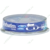 Диск CD-R 8см 210МБ 24x Verbatim 43413 "DataLife" цветные, пласт.коробка, на шпинделе (10шт./уп.) 