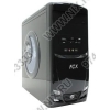 Minitower FOX <6808BK+CR> Black microATX 400W (24+4+6пин), с окном