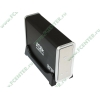 Контейнер Agestar "SRB3A" для 3.5" SATA HDD, 1вент, алюминиевый, черный (USB2.0) 
