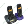 Радиотелефон Panasonic "KX-TG1402RU4", DECT, с опред.номера, доп.трубка, черный 