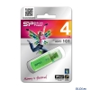 Внешний накопитель 4GB USB Drive <USB 2.0> Silicon Power Helios 101 Green (SP004GBUF2101V1N)