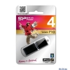 Внешний накопитель 4GB USB Drive <USB 2.0> Silicon Power LuxMini 710 Black (SP004GBUF2710V1K)