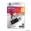 Внешний накопитель 8GB USB Drive <USB 2.0> Silicon Power Ultima II Black I-series (SP008GBUF2M01V1K)