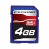 Карта памяти SDHC 4Gb Silicon Power Class4 (SP004GBSDH004V10)