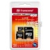Карта памяти MicroSDHC 4Gb Transcend Class6 + 2 Adapters (TS4GUSDHC6-2)