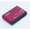 Картридер <AII in 1> USB 2.0 Orient Mini CR-02BR Red