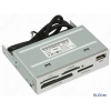 Картридер <All-in-1> USB 2.0 internal 3.5" Silver, Sema (SFD-321F/TS4US)