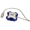 Разветвитель USB 2.0 1:4, серебристо-синий  H-11466