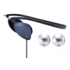 Наушники SONY  MDR-G64SL L  Серия Street с нашейной дужкой, сменные накладки, цвет - синий/серебро, НЧ прорези, позолоченный штекер, односторонний каб