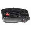 Клавиатура+мышь  A4Tech KX-2810BK игровой комплект, черный, USB