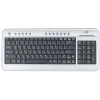 Клавиатура BTC-6200C, мини, м-медиа, слим, н/бук, USB+PS/2
