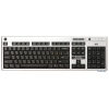 Клавиатура BTC-5137 SB PS/2 чёрн-серебро., плоская, ммедиа
