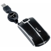 Мышь Genius Traveler P330, mini, slim,  оптическая, 1200dpi, со втягивающимся проводом, USB, black