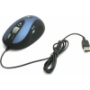 Мышь A4-Tech X6-90D, голубая./черн., USB, лазер ,4 кн. +широкое колесо-кнопка, колесо, кн.2хКлик,1000dpi