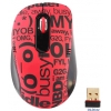 Мини-мышь A4-G7CR-60R, мини, красная, 2.4ГГц, USB коллекция- Chat Room беспроводная