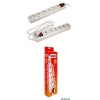 Сетевой фильтр Buro 600-6FT-UPS 1.8м (6 розеток) белый, разъем IEC для подключения к ИБП (UPS)