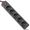 Сетевой фильтр Buro 600SH-3-9FT-BLACK 3м (6 розеток) черный