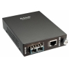 Медиаконвертер D-Link DMC-810SC/B9A Медиаконвертер с 1 портом 1000Base-T и 1 портом 1000Base-LX с разъемом SC для одномодового оптического кабеля (до