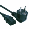 Кабель питания Cablexpert PC-186, 1.8м, Schuko- C13, 6А, черный, с заземлением