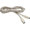 Кабель Thomson EU2025 Кабель USB A/B 2.0  5,0 м.  Прозрачный
