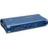KВM коммутатор Trendnet TK-409K   4-портовый USB-переключатель клавиатура/видео/мышь с аудио