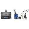 Level One  KVM-0223  2-PORT PS/2 Cable KVM System w/Audio