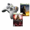 Беспроводной геймпад для XBOX 360,(белый) + игра Fable II ((9CS-00018)+ игра Halo 3 (DF3-00067)