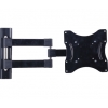Кронштейн Kromax TECHNO-12 (Шарнирный кронштейн, 4 степени свободы, для ЖК-панелей с диагональю 15"-32", VESA 75/100/200X100/200X200) Черный 30кг