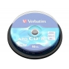 Диски CD-R 80min 700Mb Verbatim  52x  10 шт  Cake Box  Crystal AZO, DL  <43429>