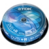 Диски CD-R 80min 700Mb ТDK 52х  10 шт  Cake Box  LIGHTSCRIBE
