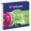 Диск   CD-RW 80min 700Mb Verbatim 4x  Jewel