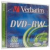 Диск   DVD-RW 4.7Gb Verbatim 6x  Jewel  <43525>