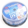 Диски DVD-R 4.7Gb Verbatim 16х  25 шт  Cake Box  Glossy Printable  <43561>