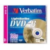 Диск DVD-R 4.7Gb Verbatim 16х  Jewel  LIGHTSCRIBE (43621)