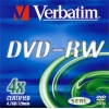 Диск   DVD-RW 4.7Gb Verbatim 4x  Slim color  43563\43635